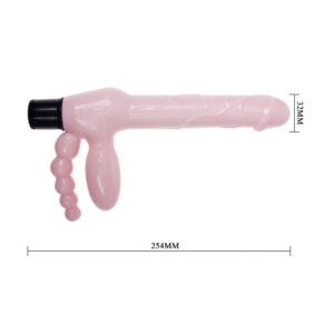 Baile-Ham Tpr fără Bretele cu Vibrație și Stimulare Anală 25.4 Cm - imagine 7