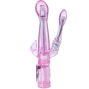 Baile Vibrators-Vibrator Flexibil cu Stimulator Anal-5 Trepte - imagine 1