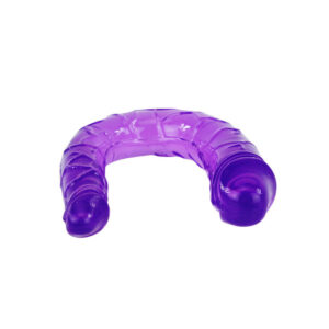 Baile Anal-Dildo Dublu din Jelly Flexibil Liliac 8 Baile Anal-Dildo Dublu din Jelly Flexibil Liliac - imagine 3