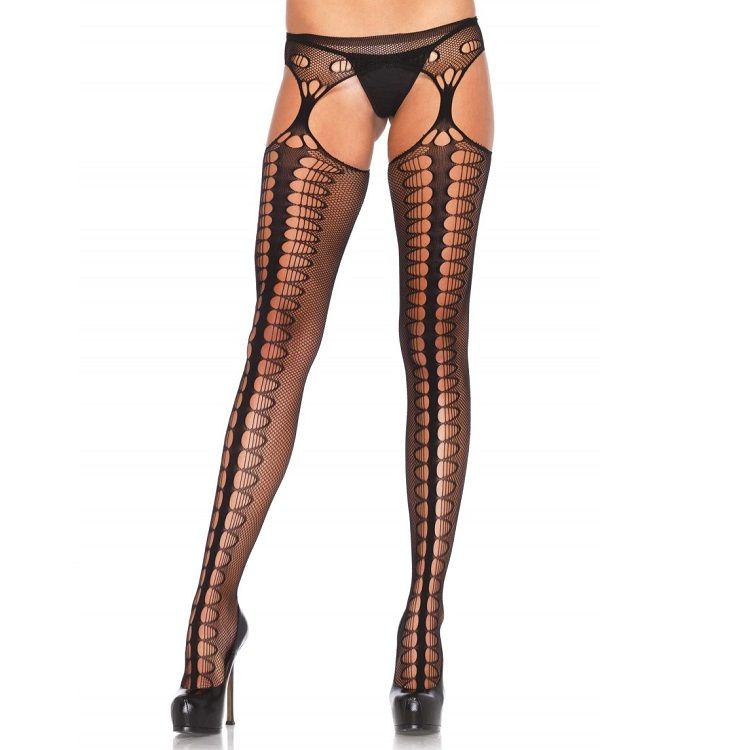 Leg Avenue Hosiery-Ciorapi cu Jartieră Exclusive 1062 Black 1 img 32472 2f5d16a678049542872a0f74ac3fe7c3 1