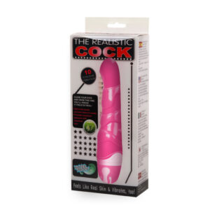 Baile Vibrators-Dildo Realist Roz 21.8 Cm-10 Trepte, Waterproof - imagine 6