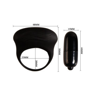 For Him-Bertram Inel Vibrator Negru-Silicon 13 For Him-Bertram Inel Vibrator Negru-Silicon - imagine 5