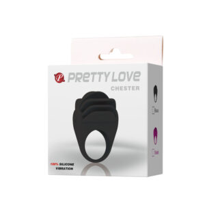 For Him-Chester Black Inel Vibrator-Silicon 18 For Him-Chester Black Inel Vibrator-Silicon — PRETTY LOVE · Inele & Mansoane Penis (imaginea 9)