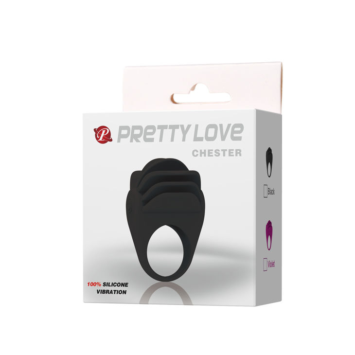 For Him-Chester Black Inel Vibrator-Silicon 9 For Him-Chester Black Inel Vibrator-Silicon — PRETTY LOVE · Inele & Mansoane Penis (imaginea 9)