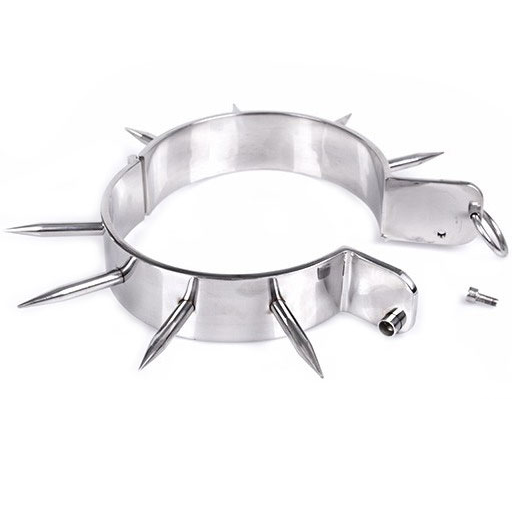 Metal Hard-Zgardă Bdsm pentru Sclavie cu Țepi 2 img 34019 e404ee077cf34437d690d2d2d26bb07c 1