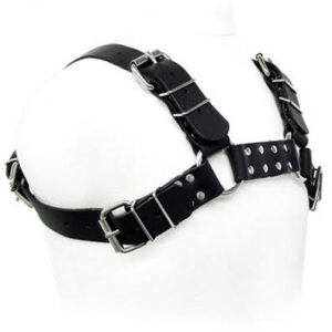 Leather Body-Ham Black Bull Dog din Piele pentru Bărbați - imagine 1