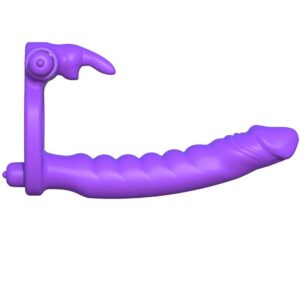 Fantasy C-ringz-Vibrator Dublu din Silicon Rabbit-Waterproof 10 Fantasy C-ringz-Vibrator Dublu din Silicon Rabbit-Waterproof - imagine 3