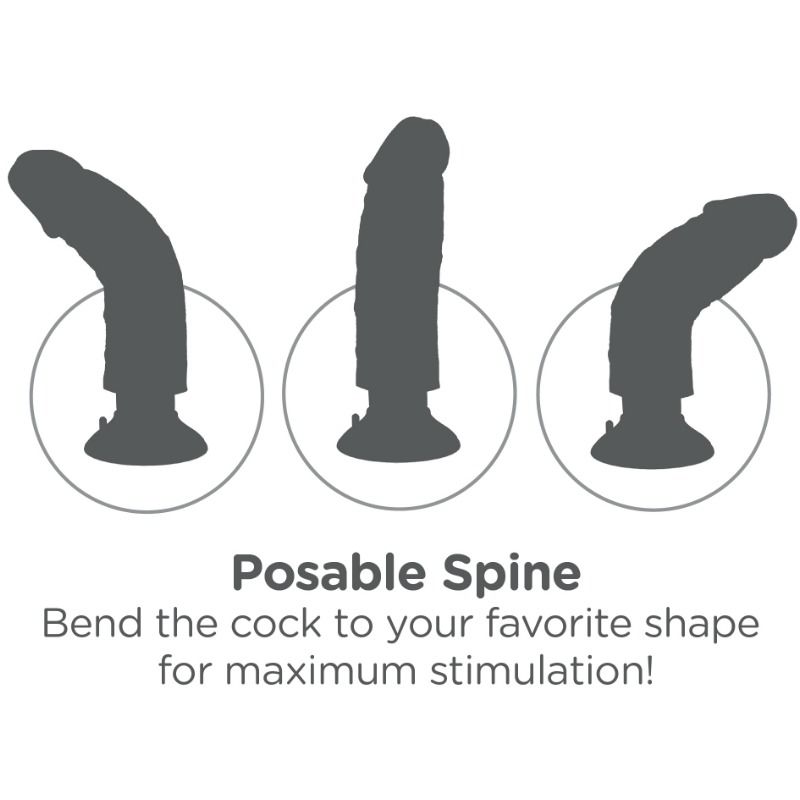 King Cock-Vibrator Penis Superrealist 15.24 Cm Flesh-Waterproof 3 img 45004 664289106a5d9b6670e506cdd8851a56 1