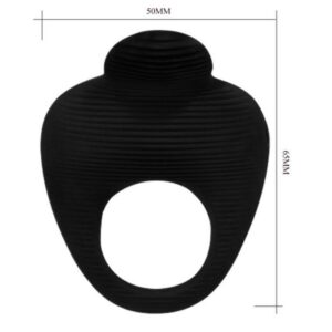 For Him-Thimble Inel Vibrator Negru-Silicon 12 For Him-Thimble Inel Vibrator Negru-Silicon - imagine 4