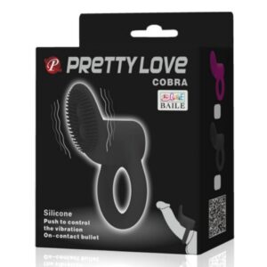 For Him-Cobra Inel Vibrator Negru-Silicon 14 For Him-Cobra Inel Vibrator Negru-Silicon - imagine 7