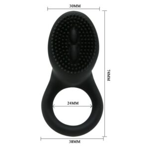 For Him-Cobra Inel Vibrator Negru-Silicon 12 For Him-Cobra Inel Vibrator Negru-Silicon - imagine 5