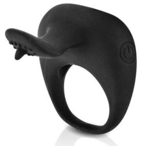For Him-Thimble Inel Vibrator Negru-Silicon 15 For Him-Thimble Inel Vibrator Negru-Silicon - imagine 7