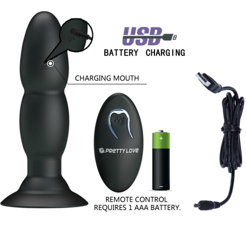 Remote Control-Plug Vibrator Rotativ cu Telecomandă-Silicon, 3 3 img 49686 35017cf8e381c0d219aaa6d9dbe0ed72 1