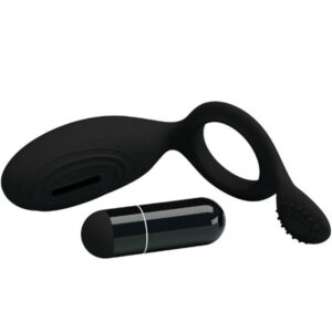 For Him-Ethel Inel Vibrator cu Stimulator-Silicon 15 For Him-Ethel Inel Vibrator cu Stimulator-Silicon - imagine 5