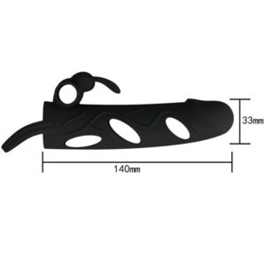 For Him-Husa din Silicon cu Vibrație 14 cm 1.0-Waterproof - imagine 7