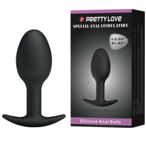 Pretty Love-Plug Anal din Silicon 6.5 Cm Negru 3 Pretty Love-Plug Anal din Silicon 6.5 Cm Negru - imagine 1