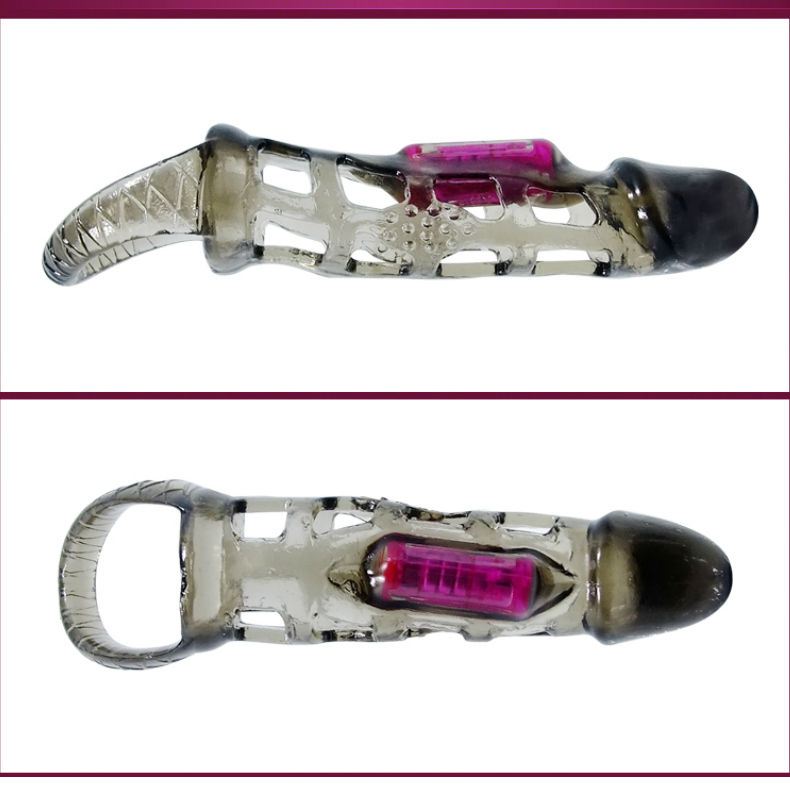 Baile For Him-Extensie Manson pentru Penis cu Vibrație și Curea 3 img 52637 9df752222310e0c05f5cc80afe6bfd01 1