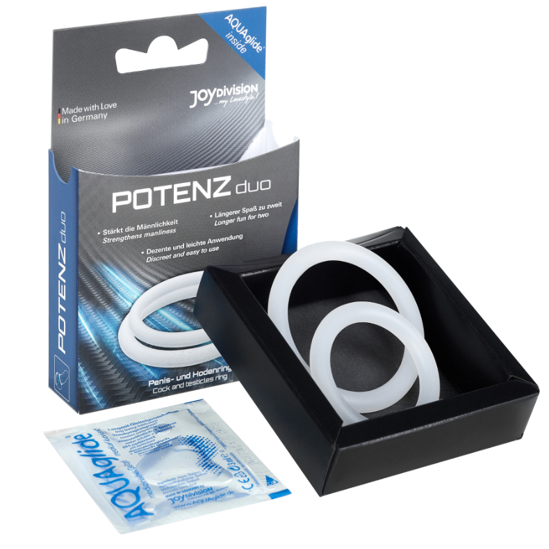 Joydivision Potenzduo-Inele Albe - M-Silicon 2 Joydivision Potenzduo-Inele Albe - M-Silicon · Inele & Mansoane Penis (imaginea 2)