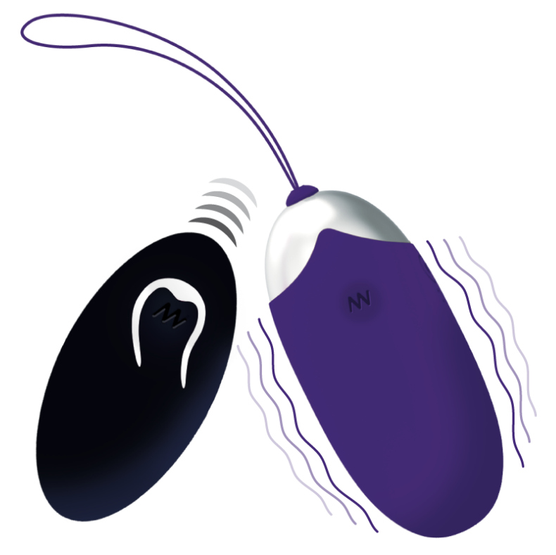Intense Remote Control-Flippy II Ou Vibrator cu Telecomandă-Mov
