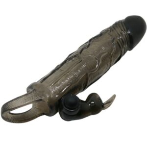 Baile For Him-Brave Man Husă pentru Penis cu Iepuraș Negru 16.5 Cm - imagine 7