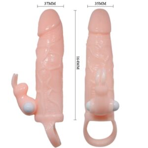 Baile For Him-Brave Man Husa pentru Penis cu Stimulator Iepuraș - imagine 7