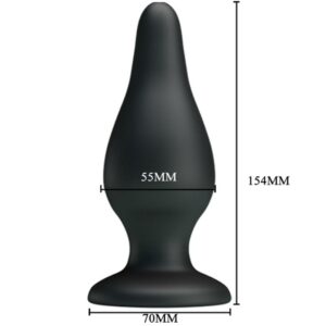 Anal Toys-Plug Anal Ergonomic din Silicon, 15.4 Cm-Waterproof - imagine 5