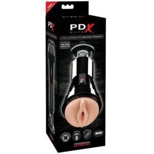 Pdx Elite-Masturbator cu Vibrație și Efect Compresor-10 Trepte - imagine 4