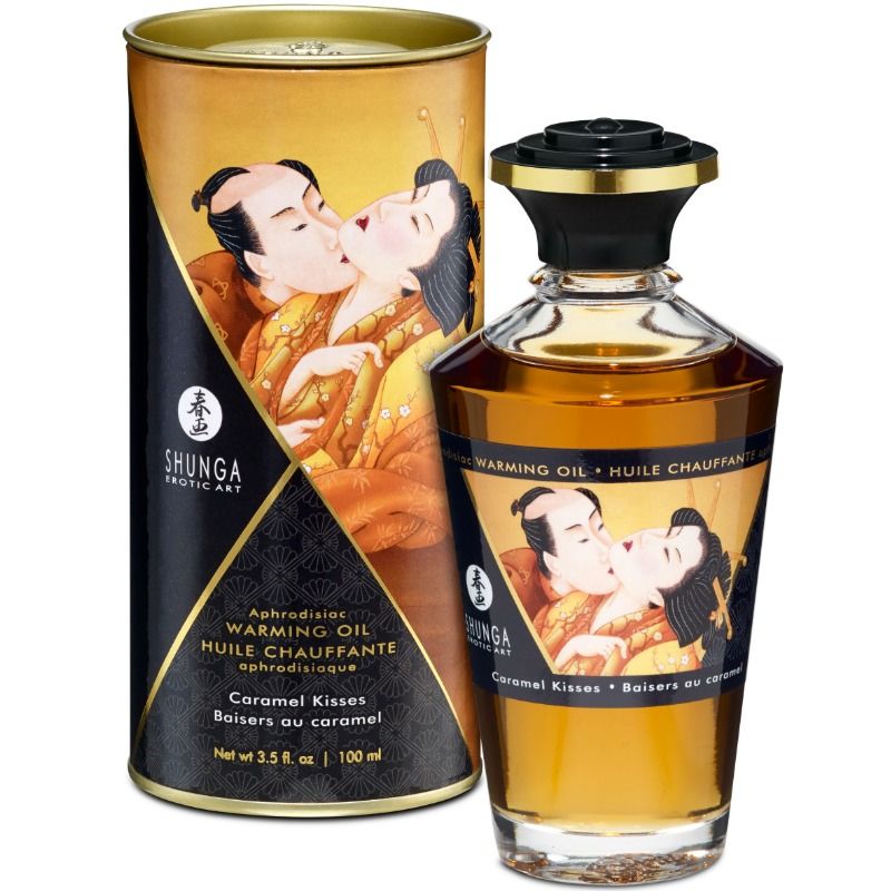 Shunga Oils-Ulei de Masaj cu Efect Încălzitor Aromă Caramel 100 Ml 1 img 54978 c8df797e98551dc0d08d65c4eef37c86 1