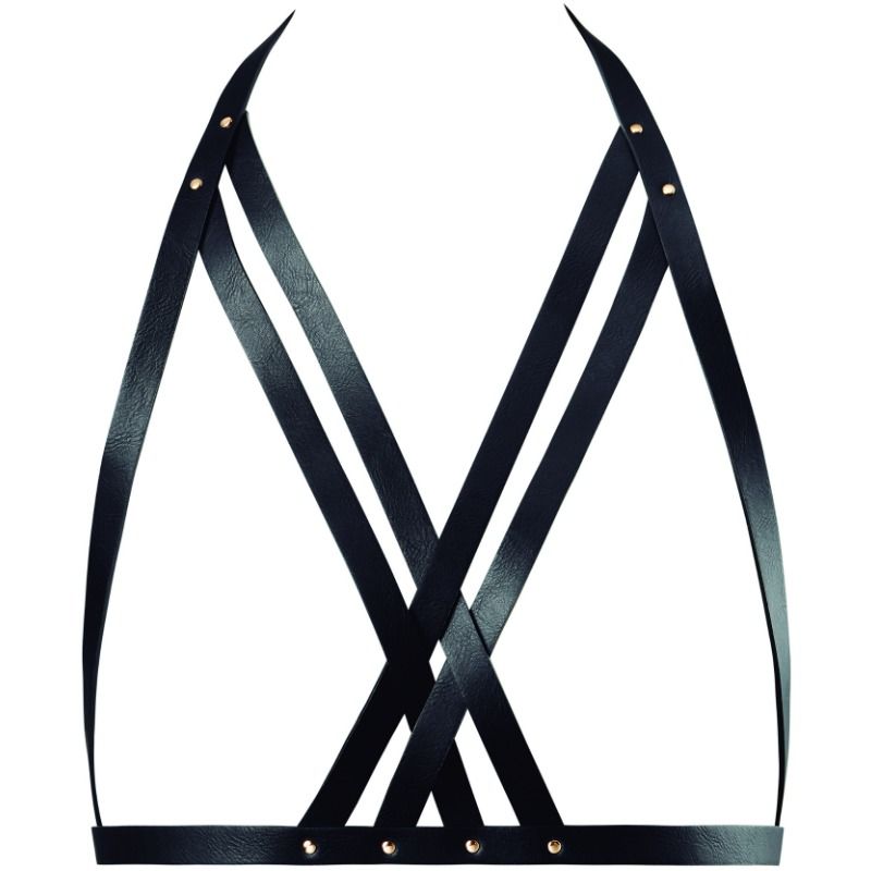 Bijoux Maze-Harnas Halter pentru Sutien Negru 1 Bijoux Maze-Harnas Halter pentru Sutien Negru — BIJOUX INDISCRETS · Accesorii Lenjerie
