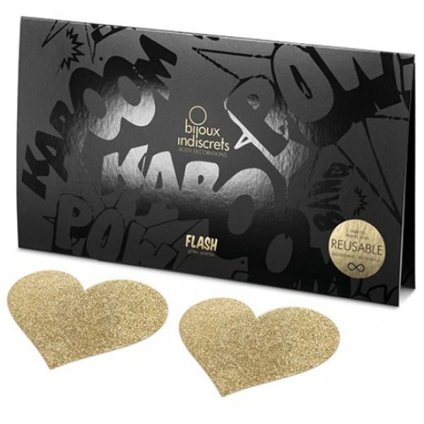 Bijoux Flash Collection-Indiscrets Flash Golden Heart 4 Bijoux Flash Collection-Indiscrets Flash Golden Heart — BIJOUX INDISCRETS · Accesorii Lenjerie (imaginea 4)