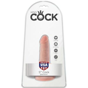 King Cock-Dildo cu Testicule 14 Cm Flesh-Ventuza 7 King Cock-Dildo cu Testicule 14 Cm Flesh-Ventuza - imagine 3