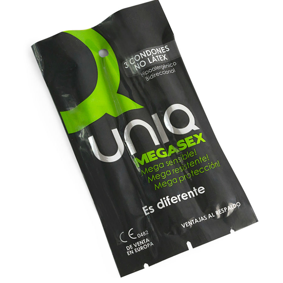Uniq - Megasex Prezervative fără Latex Sensibile, 3 Bucăți 1 img 57053 6a5659a8e4d59e8e2a6992aeab83bc62 1