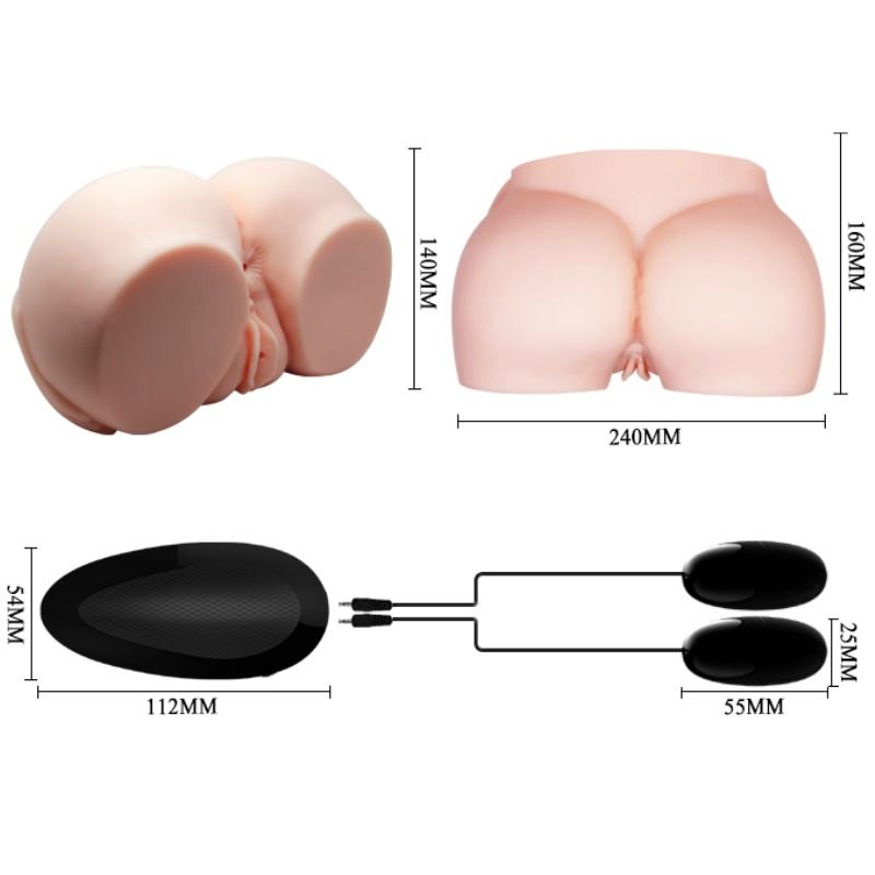 Crazy Bull-Vagin Realistic si Anus cu Vibrație-Telecomanda 6 img 58445 2080987684c400d1502c5121482c8a25 1