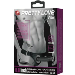 Harness Collection-Vito Strap on cu Dildo Gol și Vibrație 17.3 Cm 13 Harness Collection-Vito Strap on cu Dildo Gol și Vibrație 17.3 Cm - imagine 6