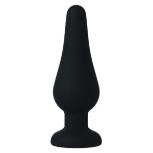 Intense Anal Toys-Dop Anal Pipo M Negru Silicon 11 Cm - imagine 3
