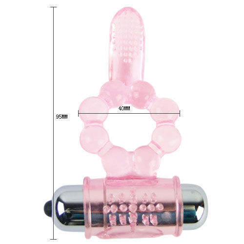 Baile For Him-Inel din Silicon 10 Ritmuri Linguale cu Vibrație Roz 10 img 6180 881c20fabffe5f7285aec8bd06f09b66 1