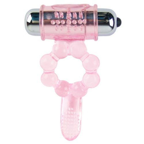 Baile For Him-Inel din Silicon 10 Ritmuri Linguale cu Vibrație Roz 2 img 6181 609a8d30680568ef316628f10221e899 1