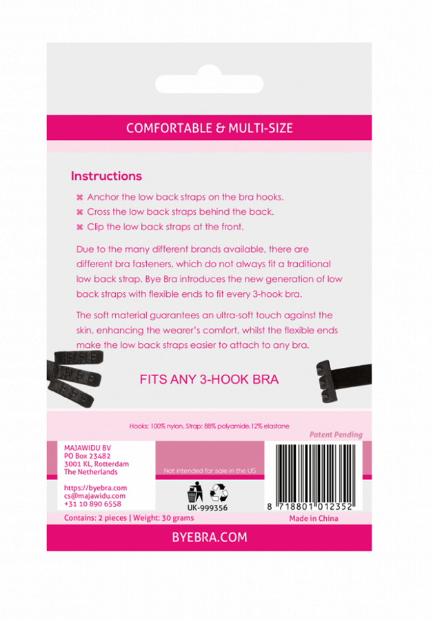 Bye Bra - Accessories-Adaptor Bretele Backless Negru & Alb 2 Bye Bra - Accessories-Adaptor Bretele Backless Negru & Alb · Lenjerie Sexy Femei (imaginea 2)