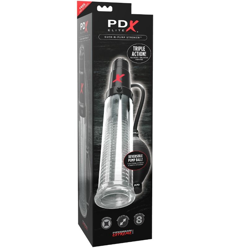 Pdx Elite-Suck N Pump Stroker Masturbator Vibrator cu Pompă 4 img 63084 43c6b51864aa1d3cc6d7541d5de9d707 1