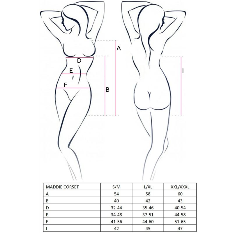 Passion-Maddie Corset Negru, Mărime L/XL 2 img 64666 680eb4e76890a0447687a99d8784b356 1