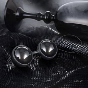 Lelo-Luna Beads Noir Bile Kegel pentru Exerciții Pelvine-Silicon - imagine 5