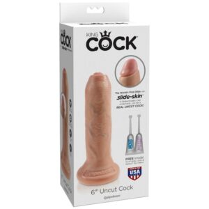 King Cock-Dildo Realist Uncut Flesh 15 Cm-Ventuza 10 King Cock-Dildo Realist Uncut Flesh 15 Cm-Ventuza - imagine 5