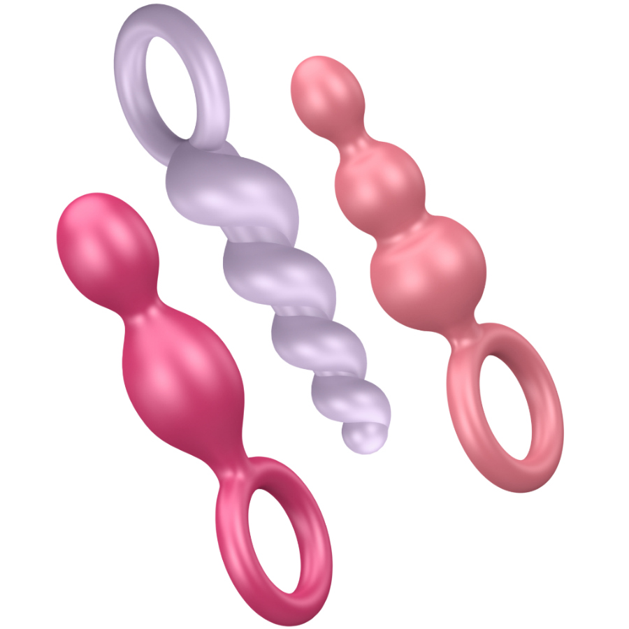 Satisfyer Plugs-Set 3 Pluguri Anale Tricolor-Silicon 1 Satisfyer Plugs-Set 3 Pluguri Anale Tricolor-Silicon · Accesorii BDSM