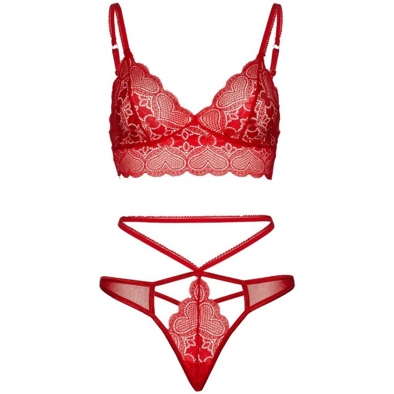 Leg Avenue-Set 2 Piese cu Tanga Dublă și Bretele Încrucișate M/L 3 img 68215 49c1a3a7664ea86db538ed0eec0b345a 1