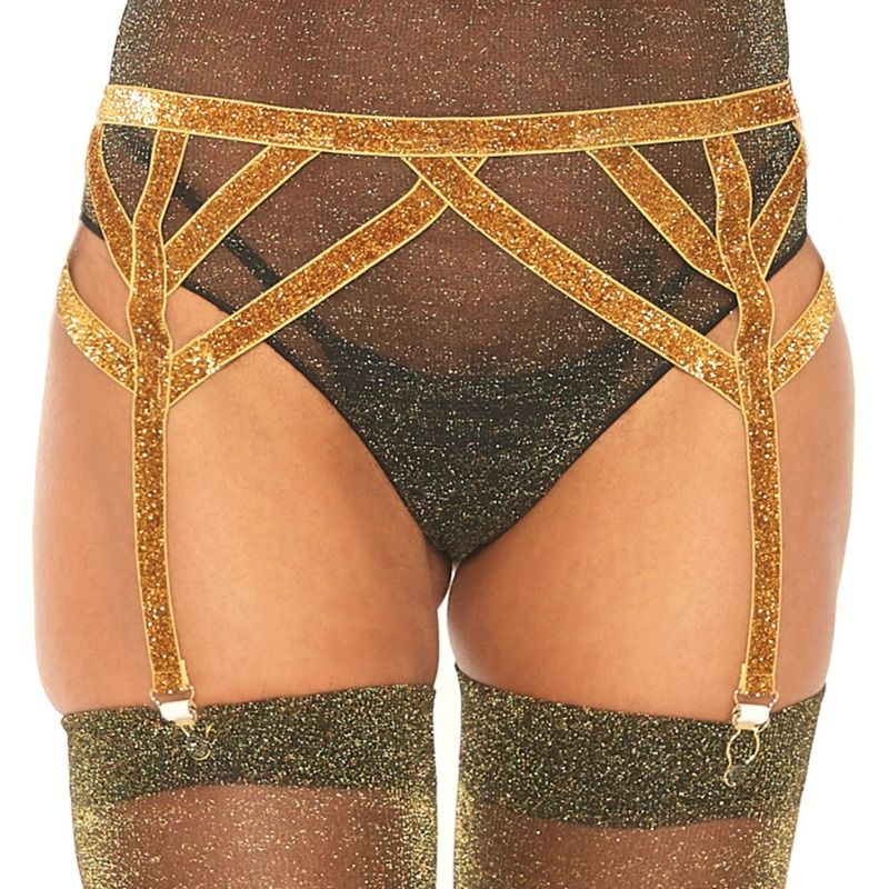 Leg Avenue Accessories-Centură Jartieră Elastică Lurex One Size 1 img 68259 81abcd0eb5324e220516b33443046c45 1