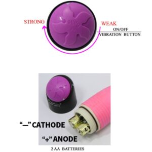 Baile-Vibrator Realist Colorat Roz 23 Cm-TPR 14 Baile-Vibrator Realist Colorat Roz 23 Cm-TPR - imagine 6