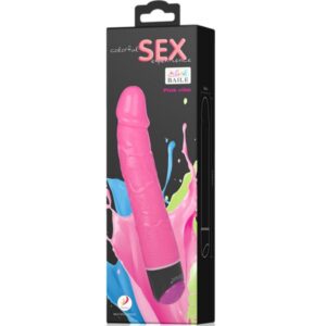 Baile-Vibrator Realist Colorat Roz 23 Cm-TPR 15 Baile-Vibrator Realist Colorat Roz 23 Cm-TPR - imagine 7