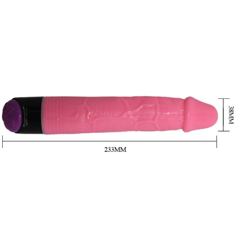 Baile-Vibrator Realist Colorat Roz 23 Cm-TPR 8 img 68599 d77455be80d03a8ec2427e78146219a6 1