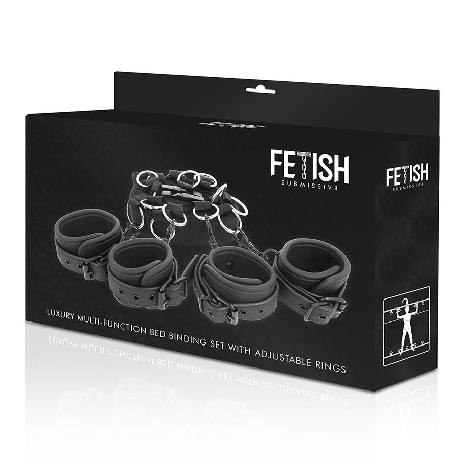 Fetish Submissive Bondage-Set de Legături pentru Pat Luxury 10 img 69081 8ff774614b35002848c761ca8b8d3009 1
