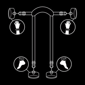 Fetish Submissive Bondage-Master Position cu 4 Cătușe Căptușite · Accesorii BDSM (imaginea 7)